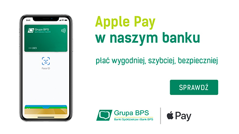 Apple Pay w GBS Banku. Płać wygodniej, szybciej, bezpieczniej.