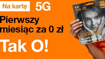 Zdjęcie do&nbsp;aktualności Promocja Bez limitu za 0 zł + 9900 GB ekstra przez rok w Orange na kartę