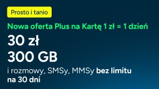 Zdjęcie do&nbsp;aktualności Promocja Plus na kartę: oferta 1 zł = 1 dzień