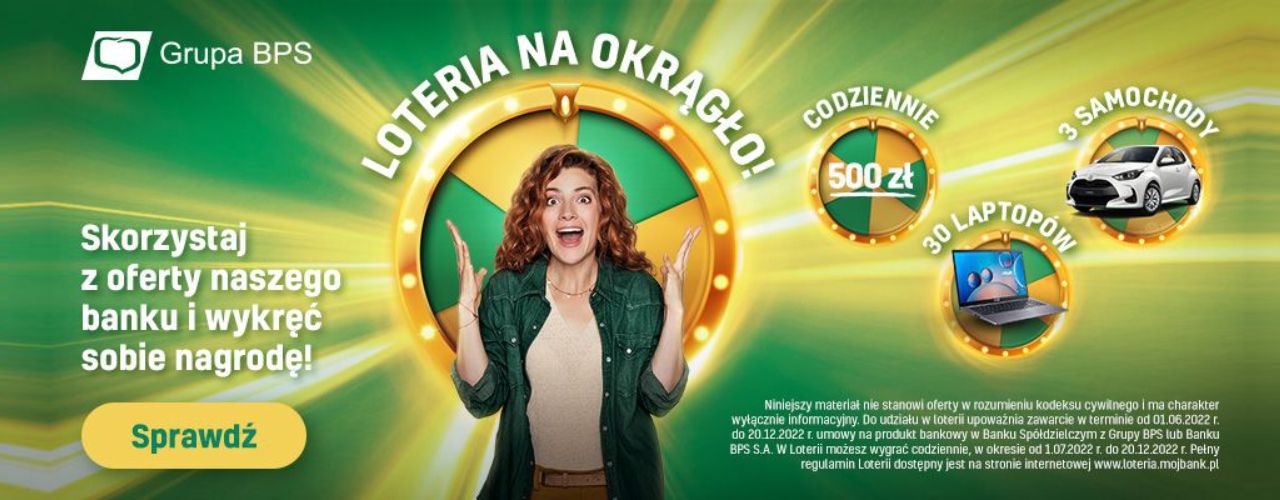 Loteria na okrągło! Każdy nowy produkt to szansa na wygraną!