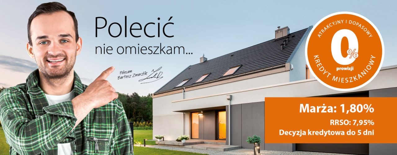 Kredyt mieszkaniowy BEZ PROWIZJI? GBSBank potrafi zaskoczyć! 