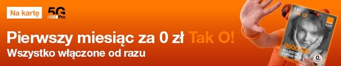 Promocja Starter z Bez limitu za 0 zł i 9900 GB przez rok w Orange na kartę